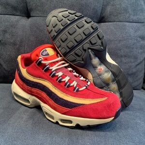 2018 Nike Air Max 95 Premium Red Crush Shoes